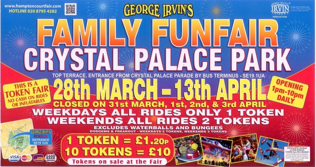 Crystal Palace Funfair Poster Campaigns By AZ Poster Distribution